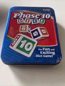 Fundex 2004 Phase 10 Würfelspiel in Blechdose komplett I16 - Bild 1 von 2