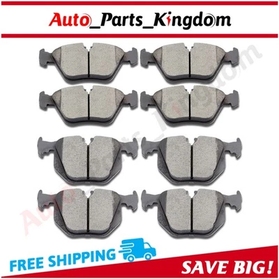 For 2001-2006 BMW 330Ci 2001-2005 BMW 330i 330xi Front Rear Ceramic Brake Pads - Image 1 of 4