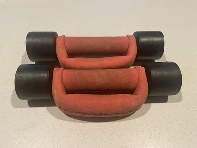 AMF Heavy Hands Red pair Dumbbell 3 lb Adjustable Hand Weight Aerobic Walking - Image 1 of 3