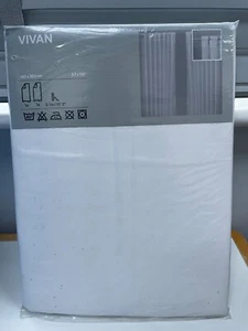 Par de cortinas blancas IKEA VIVAN 145 cm x 300 cm gasa transparente 57 x 118" - Imagen 1 de 6