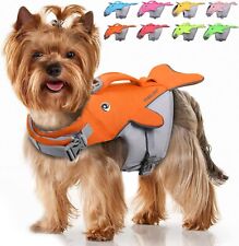 VIVAGLORY Doggies Life Vest, New Whale-shape Sports Style Dog Life Jacket