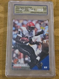 1994 Classic NFL Draft Day Prototype Marshall Faulk RC #DD4 Bengals 9 MINT - Picture 1 of 9
