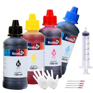 400ML Zestaw uzupełniający atrament koala Canon Wkład atramentowy 220 221 240 241 243 244 245 275 - Zdjęcie 1 z 10
