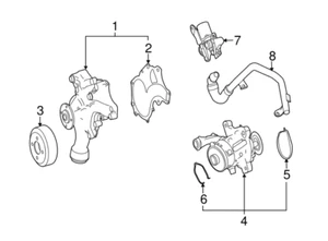Mercedes Benz Water Pump A156200060180 - Picture 1 of 4