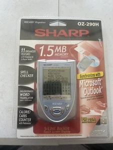 Sharp Wizard Organisateur OZ-290 Vintage 9 Champs Nutritionnels Neuf dans son emballage - Photo 1 sur 5
