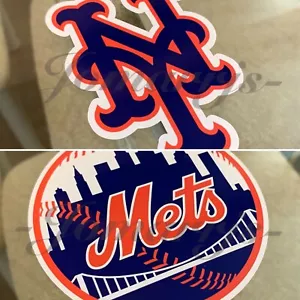 New York Mets Baseball Team Logo MLB Aufkleber Abziehbild Vinyl NY #LGM - Bild 1 von 6