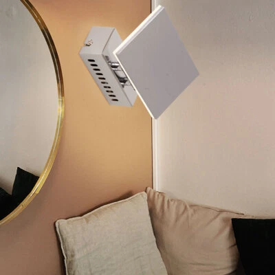 Lampada Da Parete Spot Lampada Da Soggiorno Spot Regolabile Cromo Vetro LED - Immagine 1 di 4