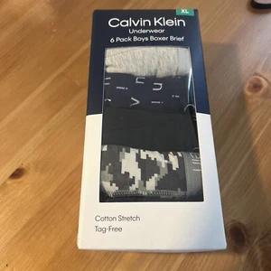 Calvin Klein Boys Boxer Brif 6 Pack - Picture 1 of 4