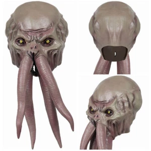Mind Flayer illithids Cosplay Latex Mask Halloween Party Costume Props Christmas - Picture 1 of 10