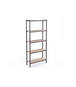 ADEC, Estantería alta Jack acabado roble nordish/negro, 180 cm(alto) 80 cm(ancho - Imagen 1 de 2