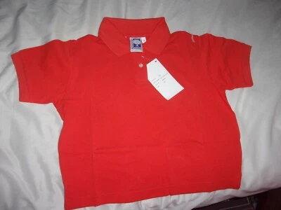NEW IN PKG LOTTO ITALIAN SPORTS DESIGN CHILDS POLO MATCH ORANGE SHIRT SIZE M - Image 1 of 2