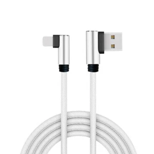 90 degree 1m 2m Braided Type-C USB Charger Cable Cord for Samsung S20 S21 AUS SE - Picture 1 of 7