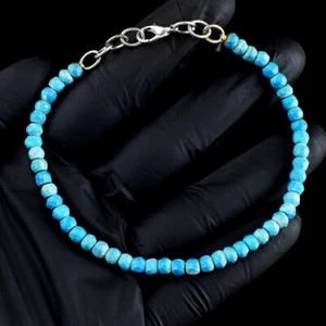 Impresionante pulsera exclusiva con cuentas Howlite facetada masiva de 30,00 quilates VK 31 E674 - Imagen 1 de 3
