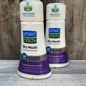 LOT OF 2 Smart Mouth Dual Solution Dry Mouth & Bad Breath EXP 8/25 - Picture 1 of 4