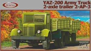 1/72 GMU 72001 YAZ-200 Army truck + 2-axle trailer 2-AP-3 - Picture 1 of 3