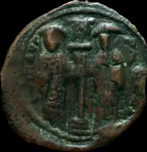 Constantine X Ducas (1006-1067 AD), AE Follis, Constantinople, JESUS CHRIST  - Picture 1 of 2