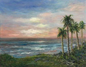 NEW ORIGINAL ART! OIL ON CANVAS PAINTING BY GINA VANN 16in x 20in UNFRAMED - Picture 1 of 5