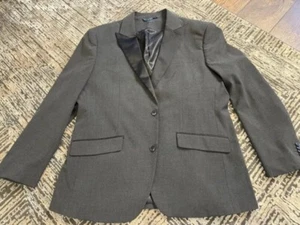 Perry Ellis Men's Slim Fit Suit Jacket Grey Mens Size 46 Short - Picture 1 of 11