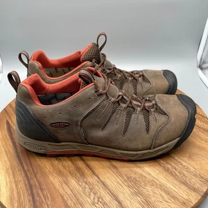 KEEN Bryce Shoes Mens Size 13 Brown Leather Hiking Outdoor Sneakers Waterproof - Picture 1 of 8