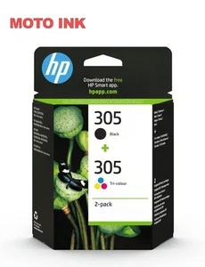 HP 305 2-pack Black/Tri-colour Original Ink Cartridges Combo pack for Deskjet 27 - Picture 1 of 1