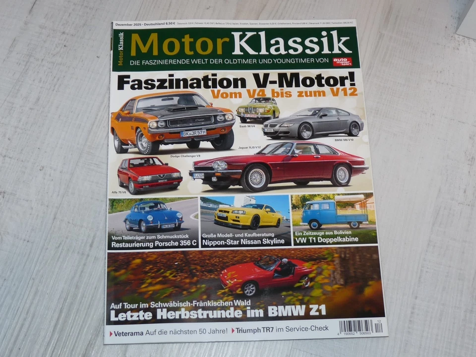 Oldtimer Zeitschrift Motor Klassik, Ausgabe 11/2025 - Bild 1 von 1