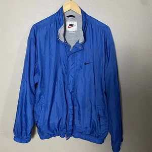 Nike Vintage Blue Men’s Large Windbreaks Full Zip - fully lined  - Picture 1 of 9
