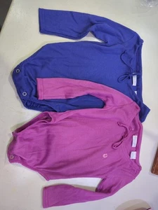 Christian Dior Juenes 2t Vintage Body Suit Snap Bottom Purple Pink - Picture 1 of 11