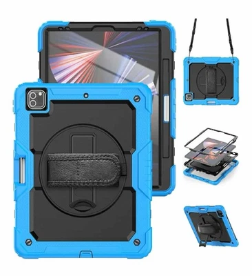 Shockproof Cover,Stand,Hand Strap,Shoulder Strap Ipad Pro 12.9in (2018/20/21/22) - Image 1 of 4