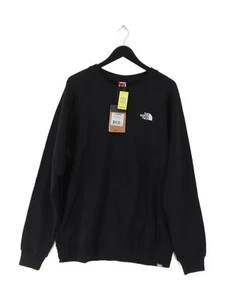 The North Face Men's Jumper XL Black 100% Cotton Pullover New with tags - Picture 1 of 5