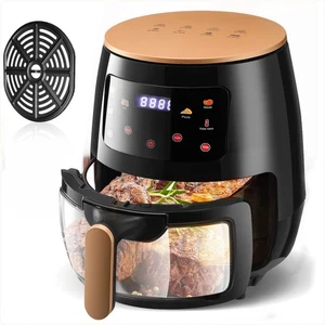 XXL Heißluftfritteuse 6L Fritteusen Friteuse Heißluft Air Fryer 1400W ohne Öl DE - Bild 1 von 15
