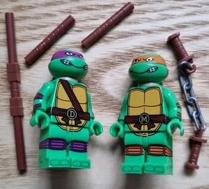 Teenage Mutant Ninja Turtles Bundle Customised Lego TMNT Animated Mini Figure - Picture 1 of 2