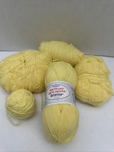 Lotto Bernat Nylo lana nylon filato dylanize maglia gialla peggiorata VINTAGE - Foto 1 di 6