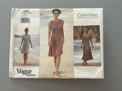 Vogue Patterns 1589 Dress Sewing Pattern Womens 8-12 Cut - Image 1 of 4