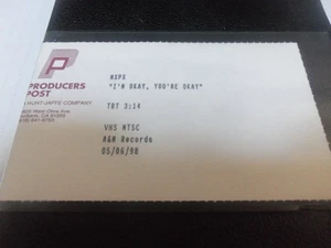 MxPx ‎–  I'M OKAY, YOU'RE OKAY    VHS  PROMO VIDEO   RARE  1998 - Picture 1 of 2
