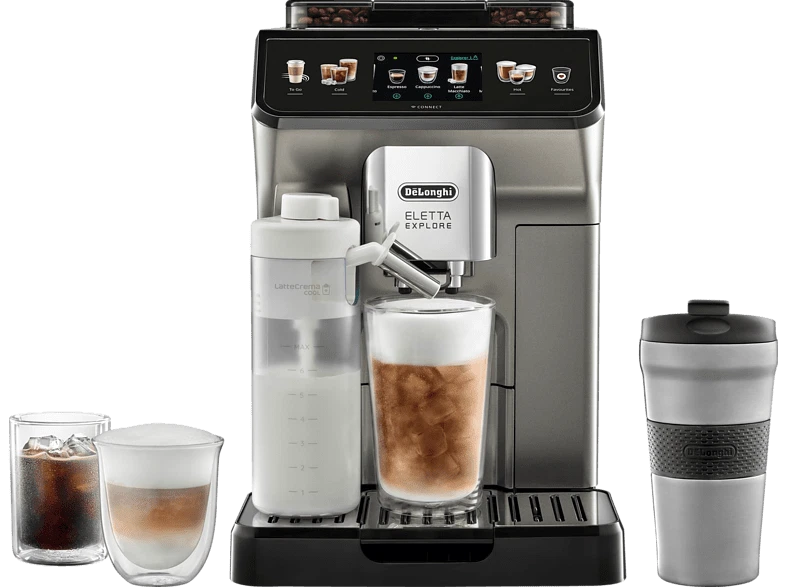 DELONGHI Eletta Explore Cold Brew ECAM450.86.T Kaffeevollautomat Titan - Bild 1 von 1