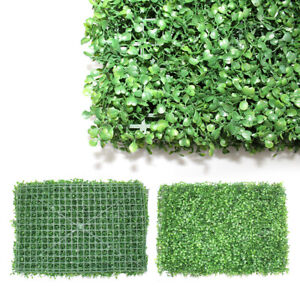 12/24 Pcs Artificial Plant Boxwood Mat Fence Hedge Wall Fake Grass Floral Decor
