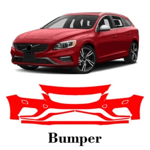 Front bumper PreCut PPF Paint Protection Film For Volvo V60 R-Design 14-2017 - Picture 1 of 7