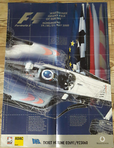 Orginal Plakat - Formel 1 Nürburgring Mai 2000 - Rennplakat Poster Event