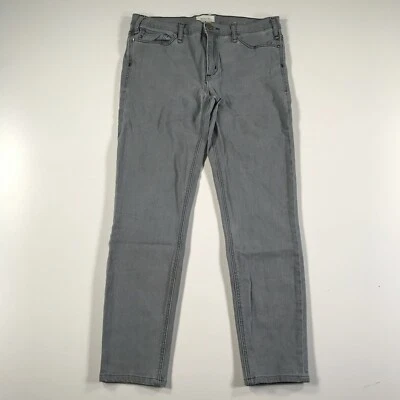 Pantalones de mezclilla McGuire para mujer 29 grises ajustados calce ceñido mezcla elástica hasta el tobillo Foto 1 de 4