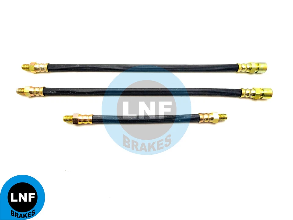 Juego de manguera de freno delantera trasera DKW Auto Union 'Junior' 750cc 0,75l X3 59 60 61 62 63 Foto 1 de 2
