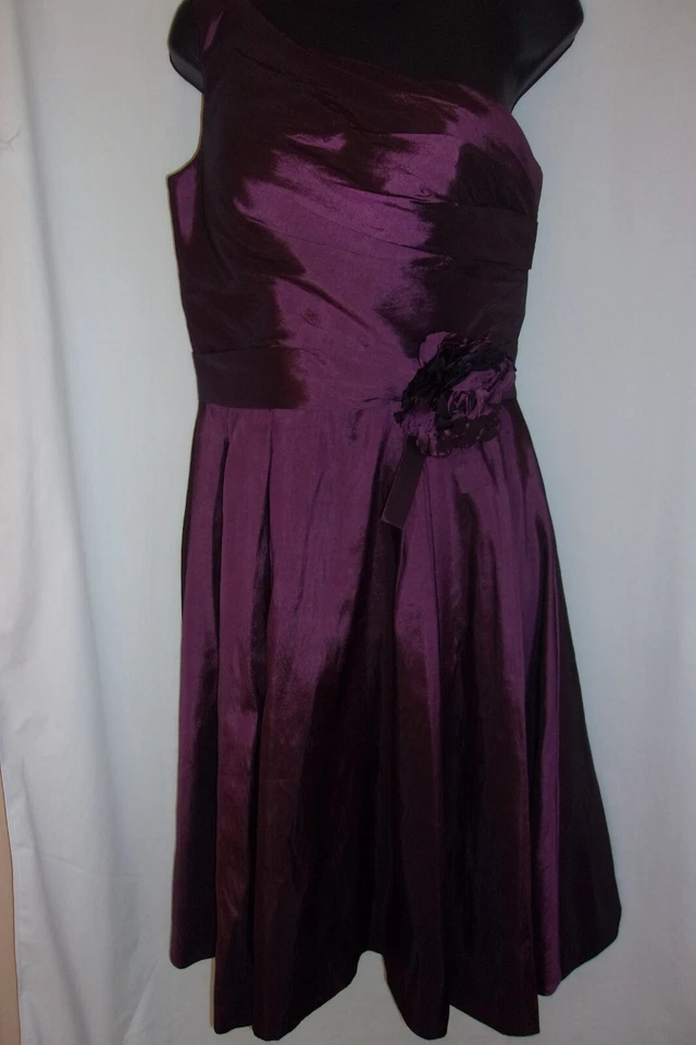 Alfred Angelo вечернее одно плечо фиолетовое платье размер 12 - Изображение 1 из 3