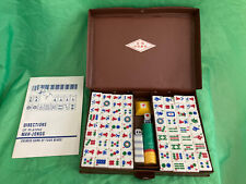 VINTAGE 60s JIE HENG MAH JONGG SET 148 TILES COMPLETE SET ORIGINAL INSTRUCTIONS