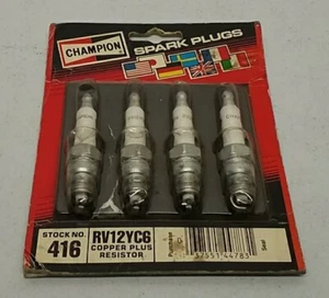 4x Champion 416 Spark Plugs (RV12YC6) – Reliable Performance - Picture 1 of 5
