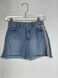 Zara Kids Girls Blue Denim Jean Skirt 10 Trendy & Fun - Picture 1 of 6