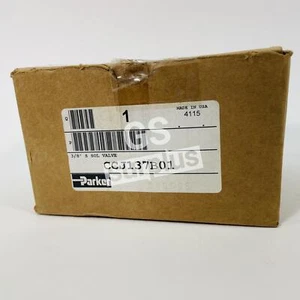PARKER CCJ137B01 3/8" SOLENOID VALVE (NEW) - Picture 1 of 2