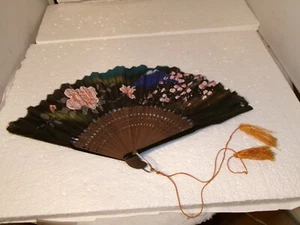Vintage 1950's Era Japanese Souvenir Folding Hand Fan Japan Mt. Fuji - Picture 1 of 13