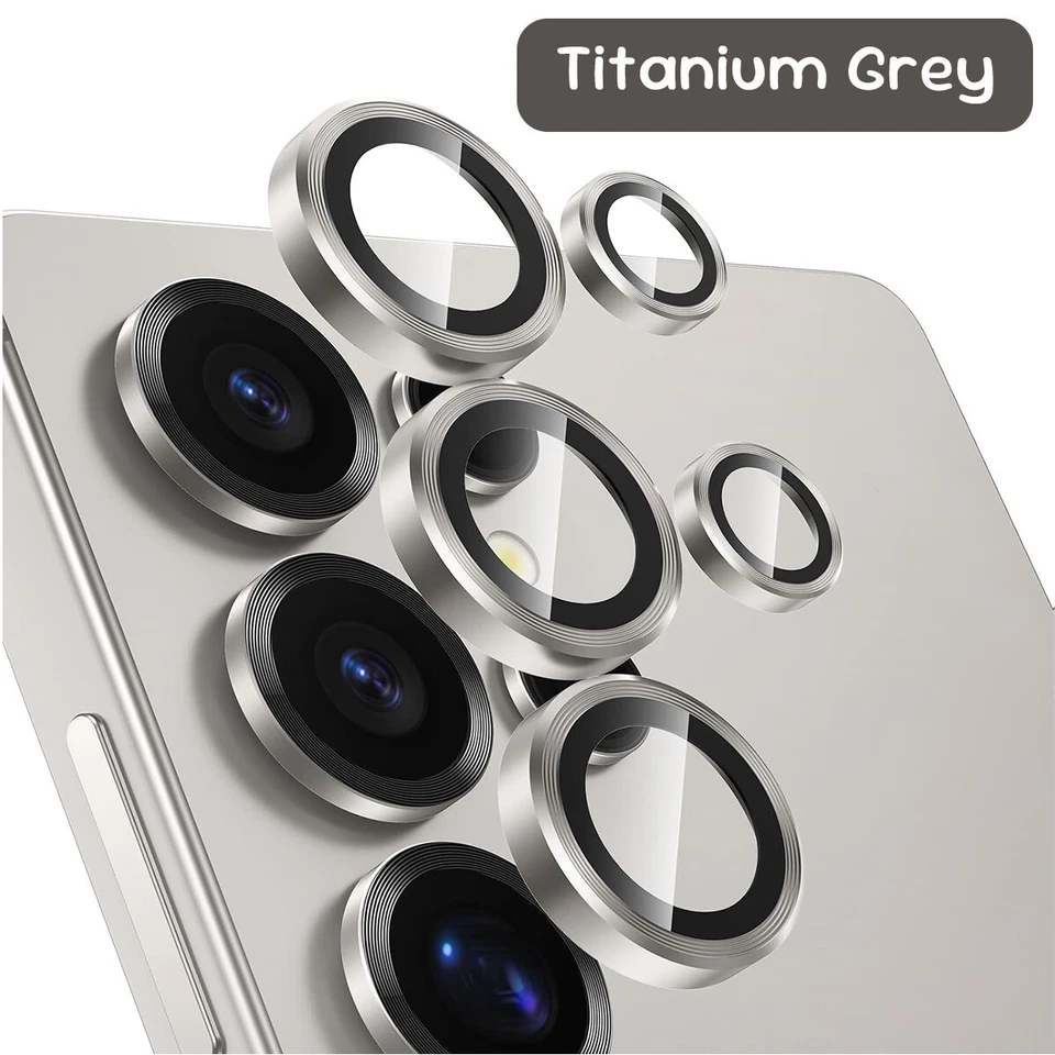 For Samsung Galaxy S25 Ultra S25 Plus Metal Rings Camera Lens Protector Cover - Image 1 of 4