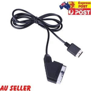 1.8m for ps2 RGB SCART Cable TV AV Lead for Playstation PS1 PS2 PS3 Line AU - Picture 1 of 8