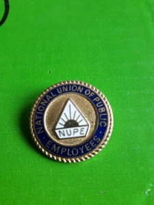 Vintage National Union of Public Employees (NUPE) Pin Badge - Fattorini - Picture 1 of 3
