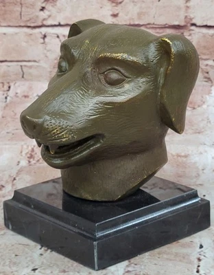 Chinese Zodiac Dog Bronze Sculpture Handmade Sign of Honesty and Protection Gift - Image 1 of 4